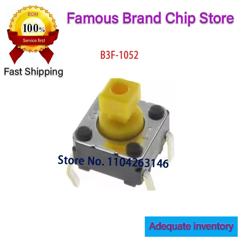 100PCS B3F-1052 New and Original Chip IC B3-1052 1052 DIP