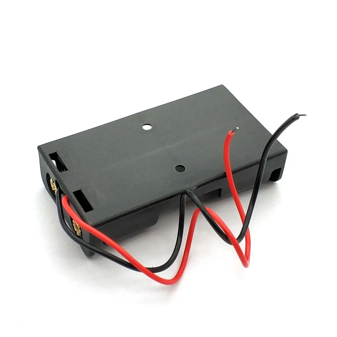 5 Stück 2S AA 2-Zellen-Batteriehalter-Serie 3V Batteriebox mit 150 mm 26AWG vorverzinntem Kabel, Batterie nicht enthalten, DIY-Stromversorgung – Detail 2