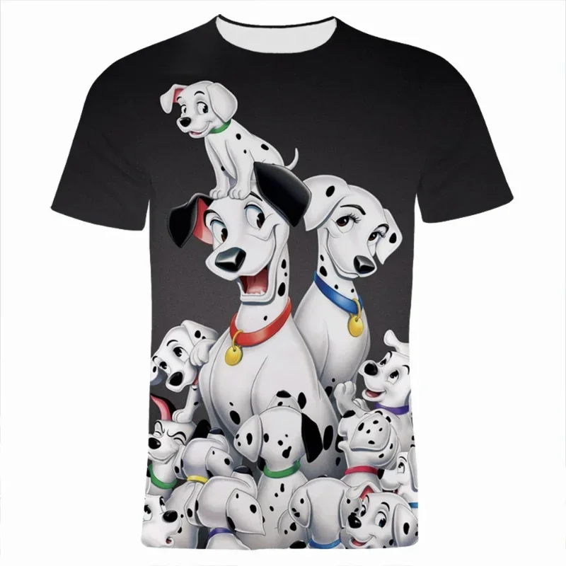 2024 Disney Movie One Hundred And One Dalmatians Graphic 3D Print T-shirt Boys Girls Cartoon T Shirt Tops