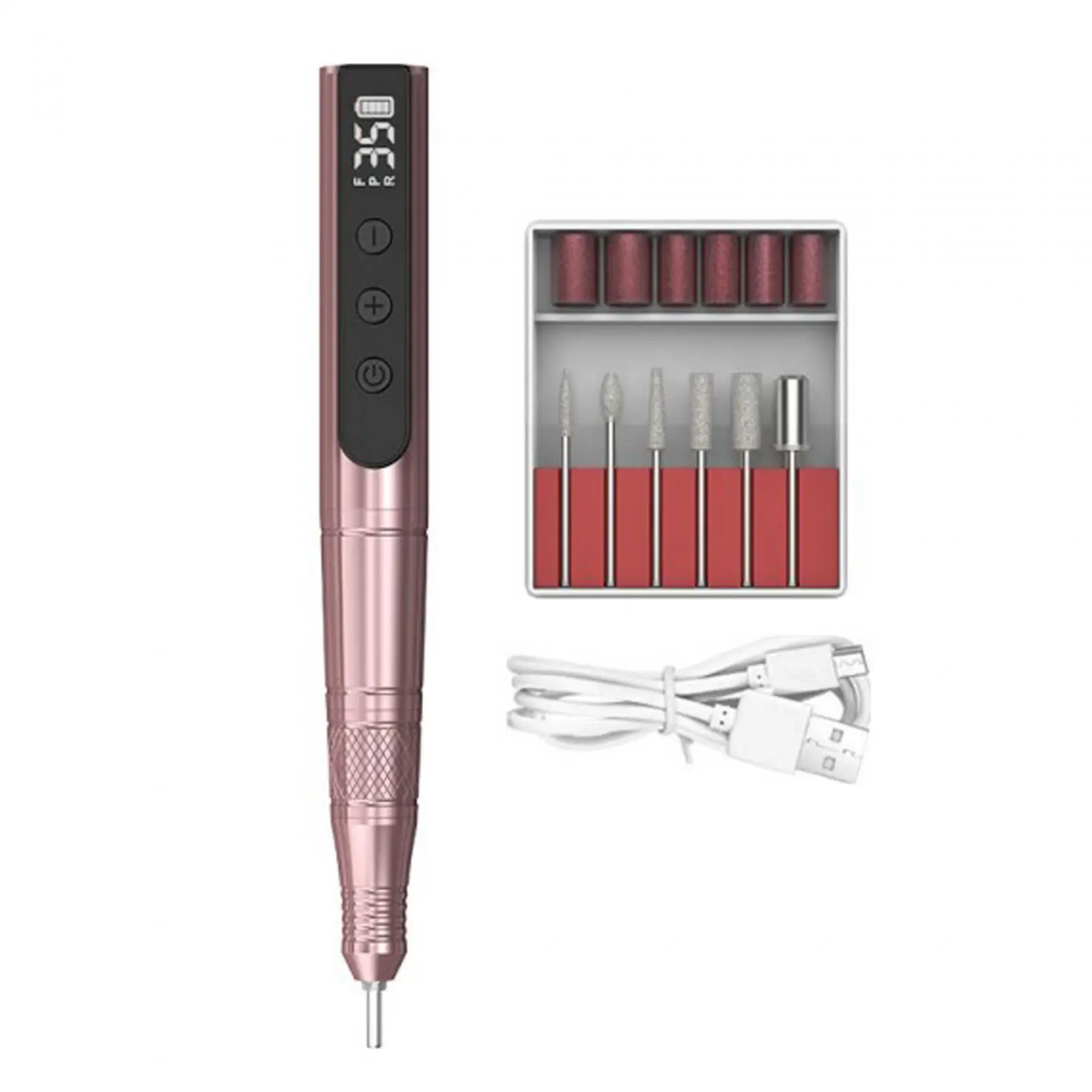electric-nail-drills-machine-electric-nail-file-kits-polishing-6-heads-6-sanding-bands-for-gel-polishing-efiles-nail-drills