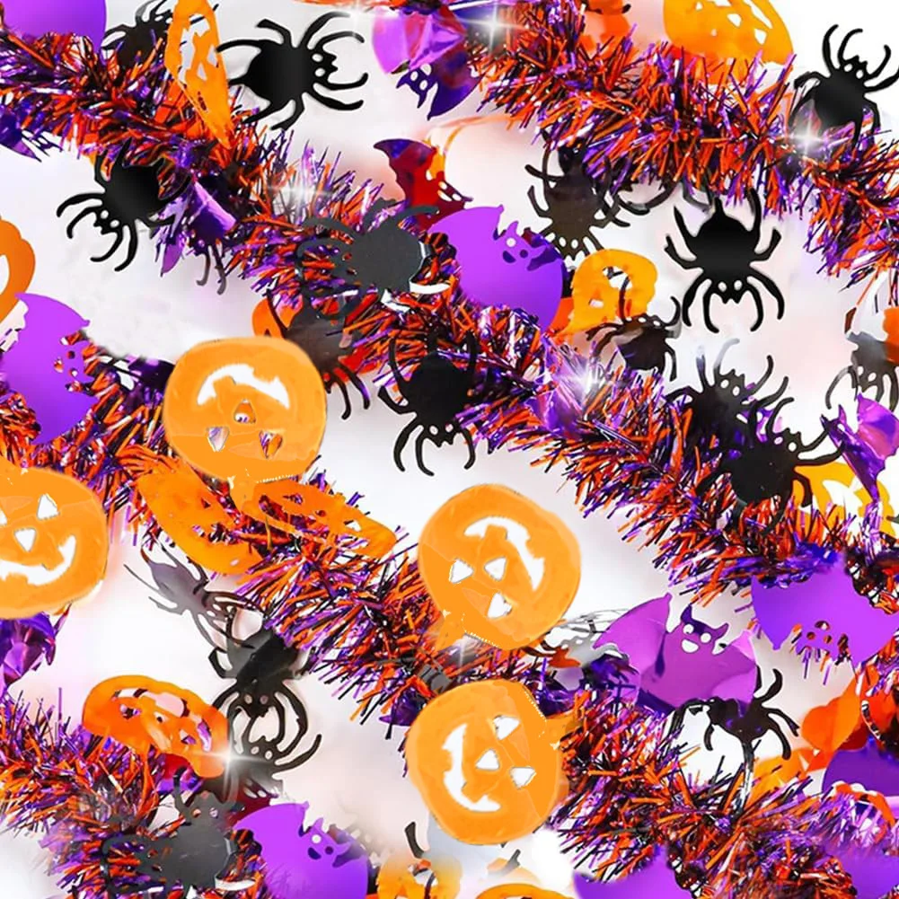 3 Stück Halloween-Party-Luftschlangen – verdickte Fledermaus-/Spinnen-/Kürbis-Dekoration, Hängegirlanden für Spukhaus, festliche Halloween-Deko – Detail 2