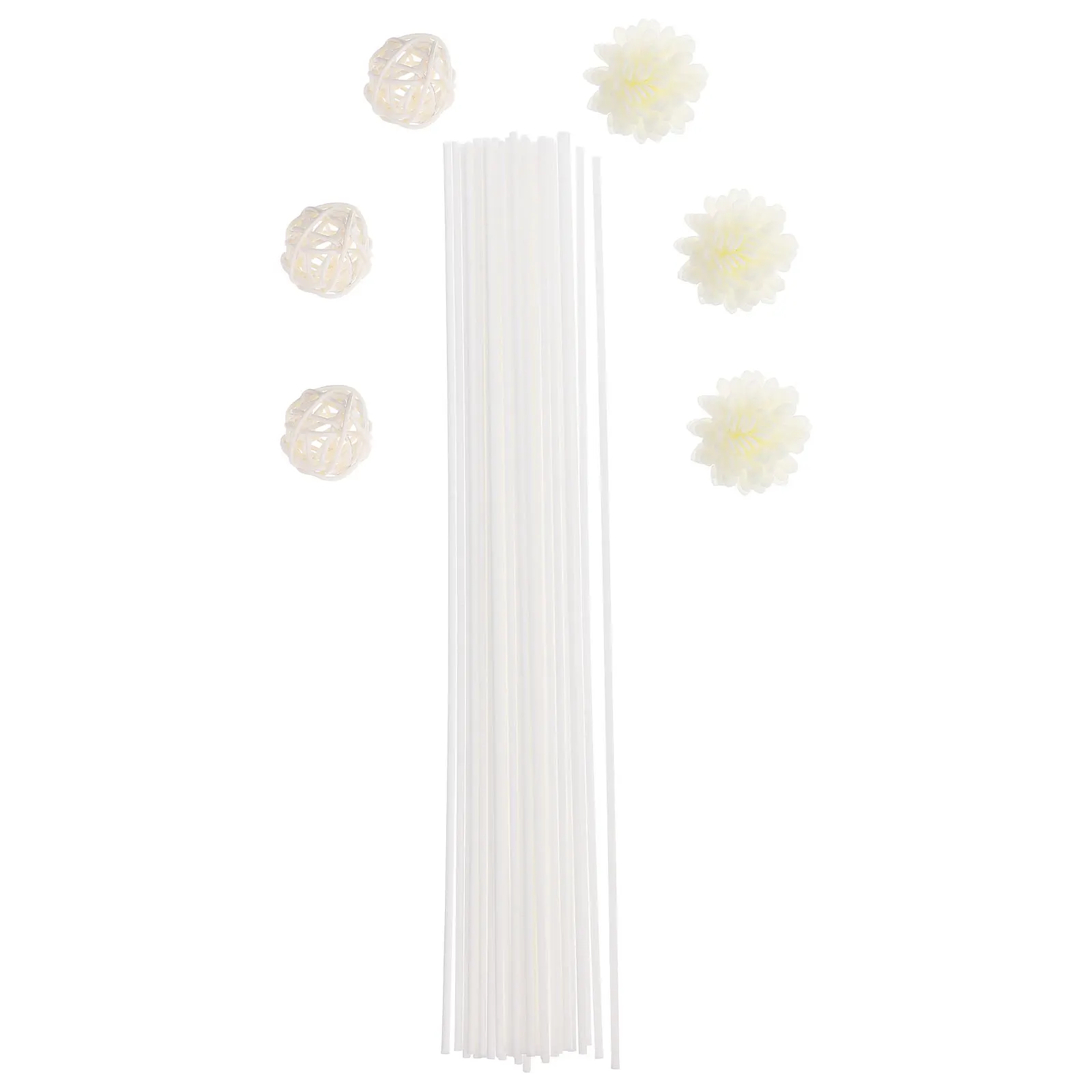 

1 set 1 Set Realistic Pe Flower Diffuser Sticks Black Rod Aromatherapy Home Decor For Bedroom Living Room Office Long-Lasting