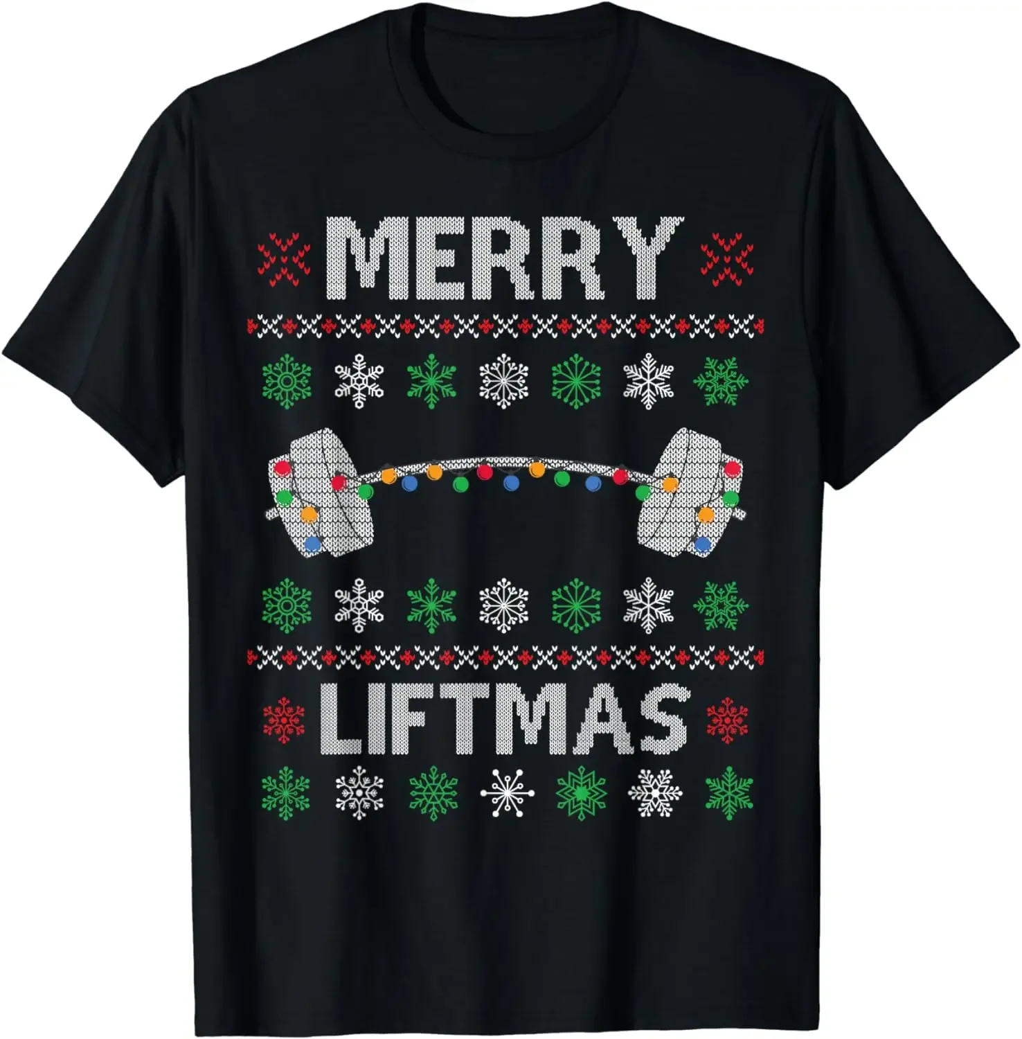 Merry Liftmas Funny Christmas Ugly Gym Workout Fitness T-Shirt American Holiday Family Clothes  T Shirt for Men Women