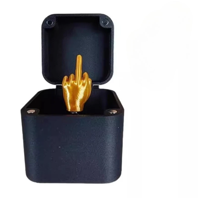 Out of the box pop-up Middle Finger Gift Box Creative Desk Home Decor Gifts Middle Finger Novelty Funny Prank Gift