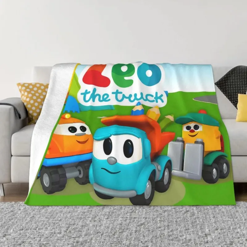 

Movies Shows Leo The Baby Blankets Flannel Printed Cartoon Lightweight Throw Blankets for Bedding Travel Rug Piece