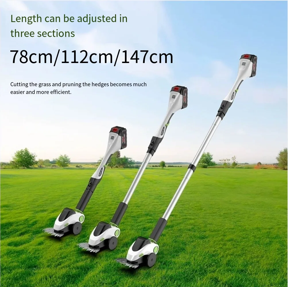 Cordless Electric Lawn Mower Lithium Battery Grass Trimmer Portable Garden Weeding Tool