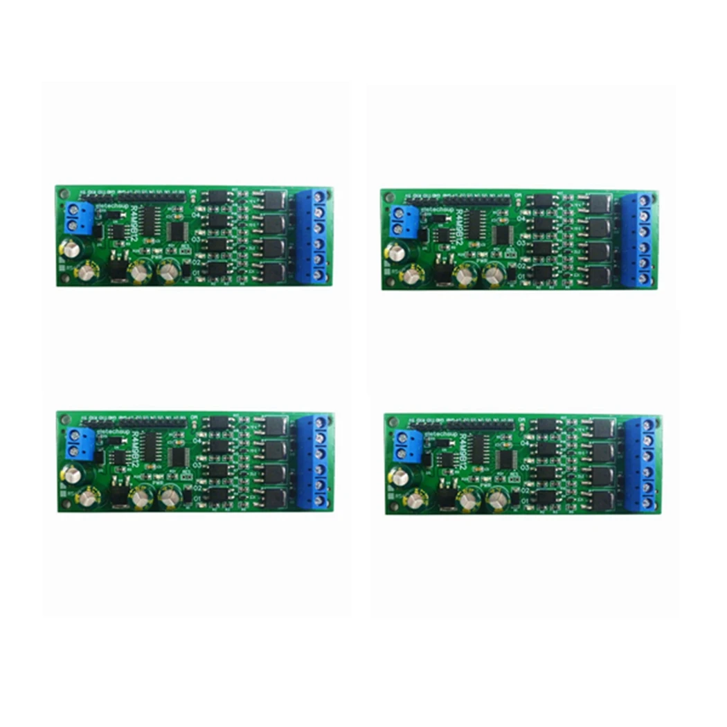 4CH Solid State Motor Relay Module DC 6-24V Multi-Function for PLC TTL232 RS485 Modbus RTU at Command Industrial Control