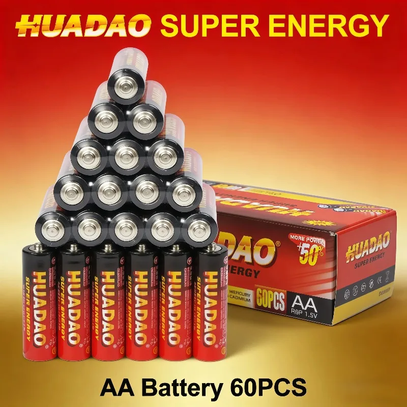 Pile alcaline AA 1,5 V, puissance fiable, batteries haute capacité pour lampes de poche, jouets, souris sans fil et horloges numériques de bureau