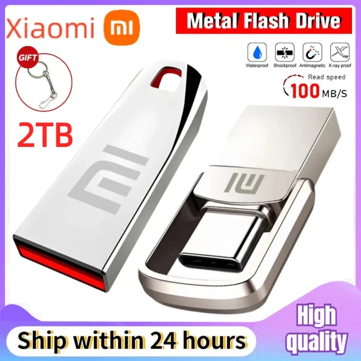 Xiaomi 2TB High Speed Usb Flash Drive 3.0 Metal Pendrive 1TB 256g 128g Pen Drive Memoria Usb Drive Photography Gift Memory Disk