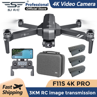 SJRC F11 F11S 4K Pro Camera Drone Profesional 3KM 5G WIFI GPS with EIS 2-axis Anti-Shake Gimbal FPV Brushless Quadcopter RC Dron