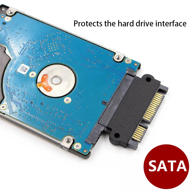 Sataオス-sataオスアダプターコンバーター22ピンsata、7ピン15ピンメスからオスへの電源データケーブルインターフェイス保護