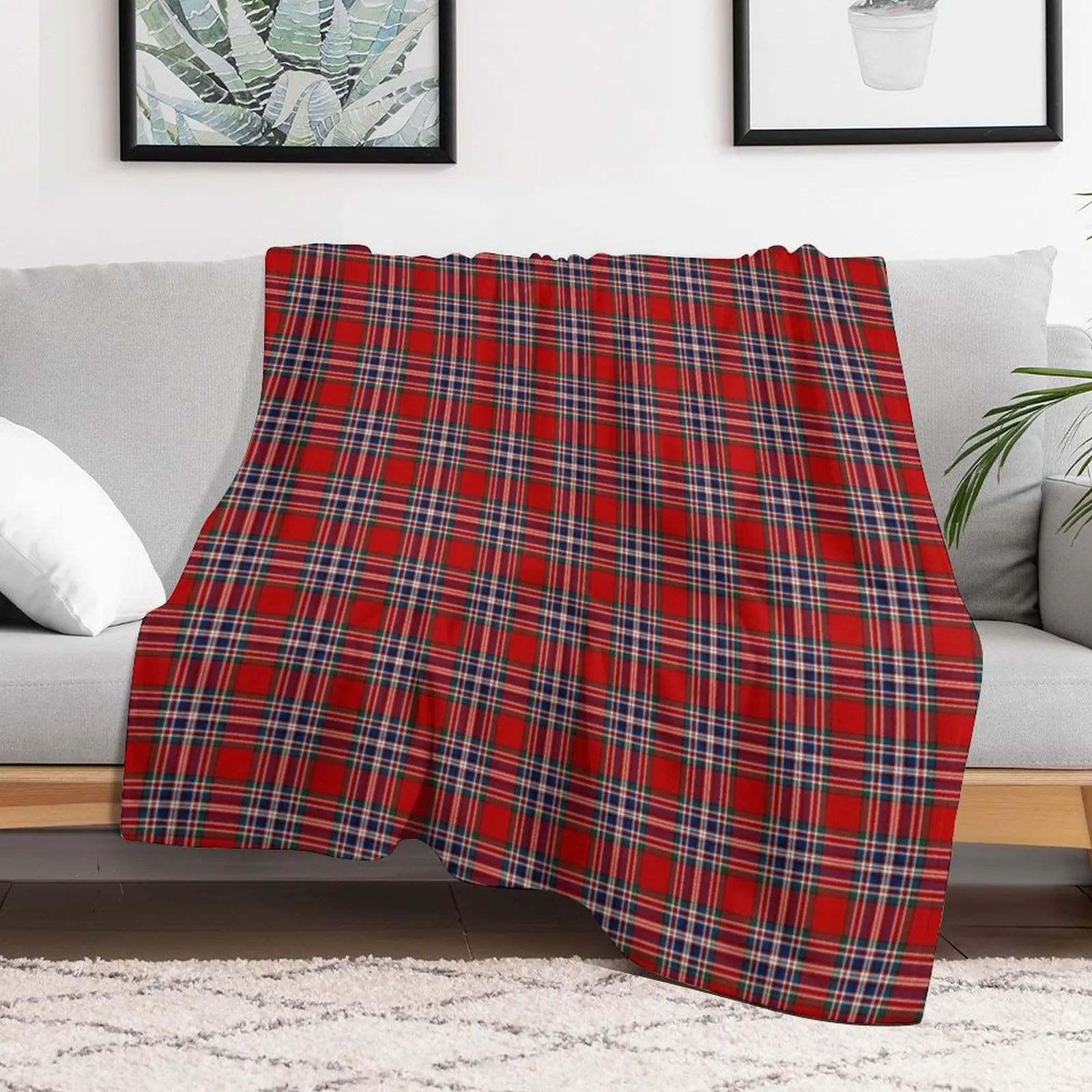 Clan MacFarlane Tartan Throw Blanket Bed Fashionable Thermal Winter beds Large Blankets