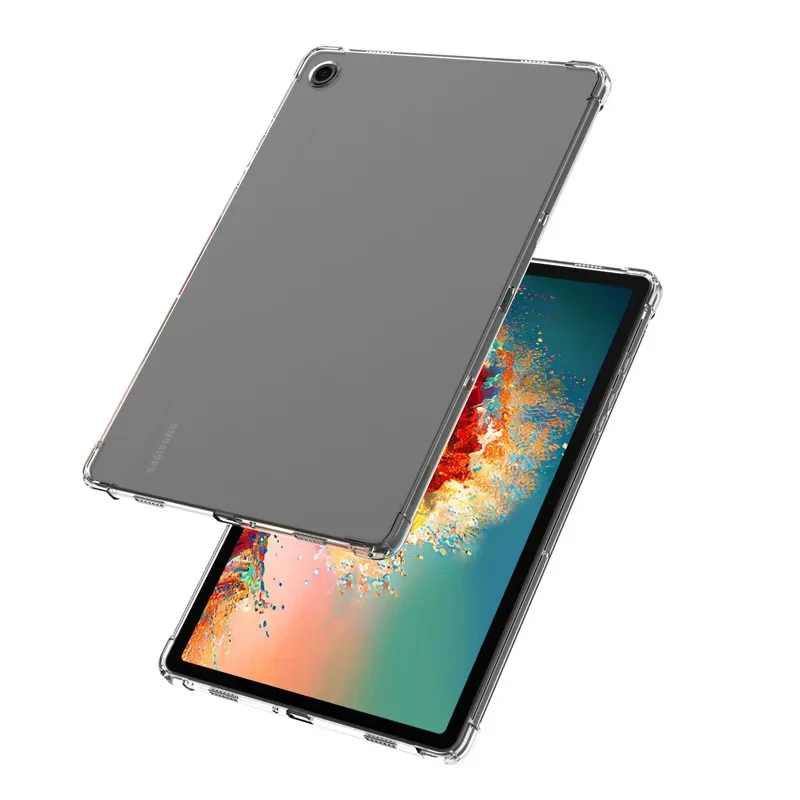 Силиконовый чехол для Samsung Galaxy Tab A9 / A9 Plus 2023 A9 + SM-X210 X110 8,7 ''11'', прозрачная подушка безопасности, мягкая задняя крышка из ТПУ для планшета