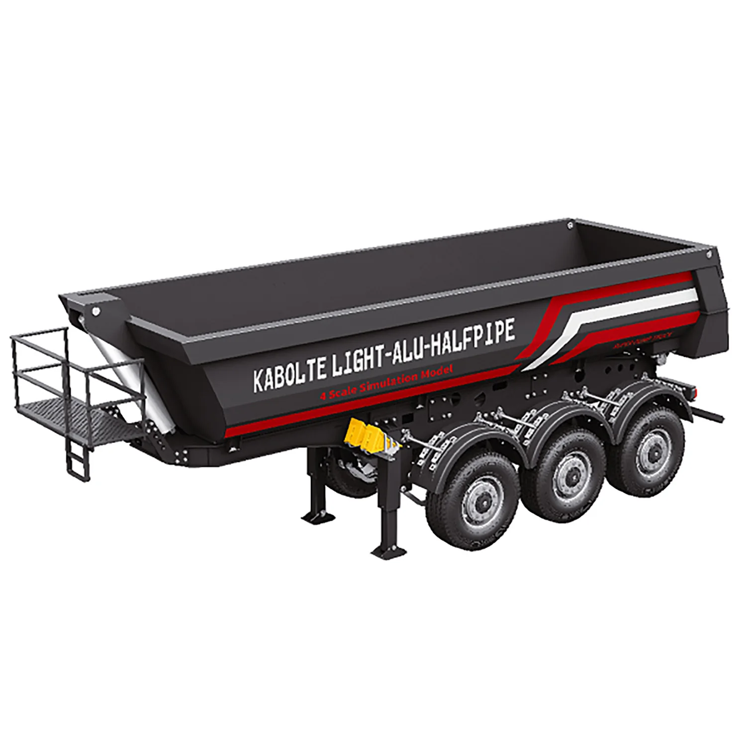 

Kabolite 1/14 Metal Remote Control 3Axles Electric Lifting Semi RC Trailer Dumper for Toys RC Tractor Truck SC 770S 100 Vehicle