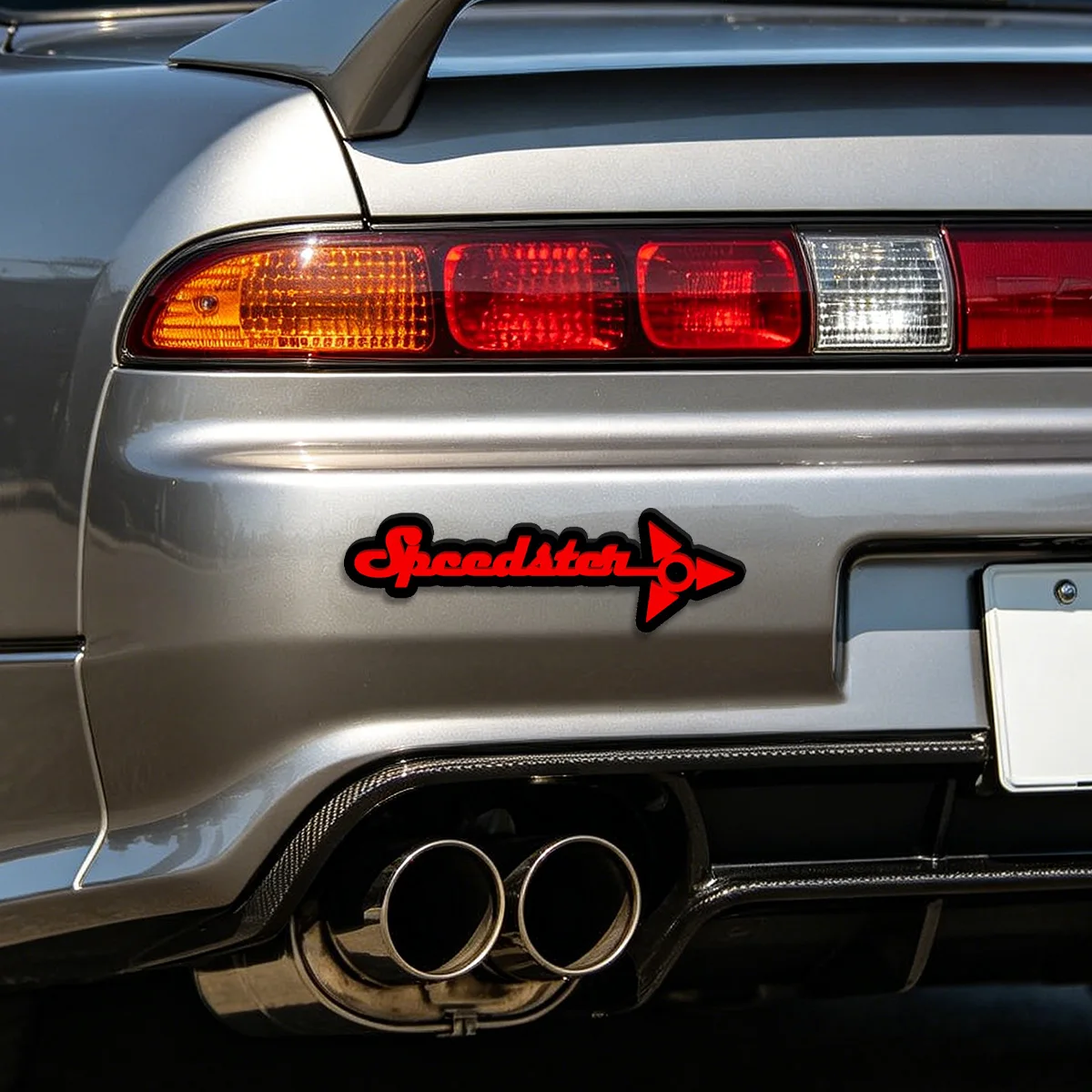 New Style Cursive Arrow Custom Acrylic Car Sticker Auto Rear Emblem Badge Decor Personalized Logo Accessories for Any Vehicle