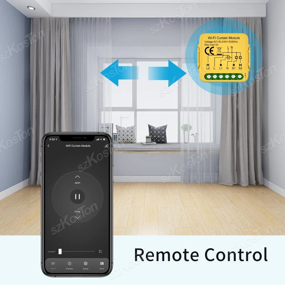 Tuya ZigBee WiFi Smart Curtain Switch Module Connect Roller Shutters Blinds Motor Switch Smart Life APP For Alexa Google Home