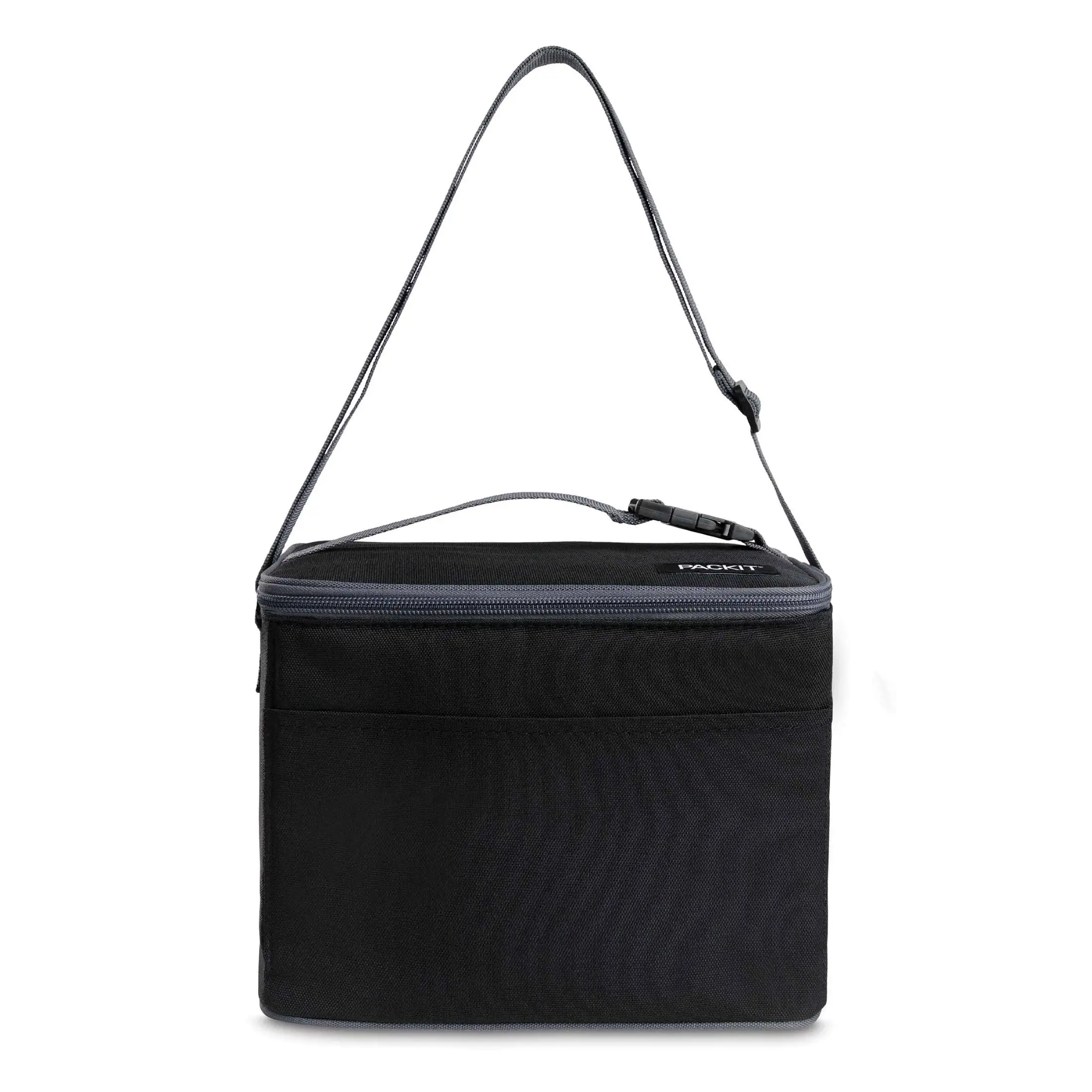 Freezable, Polycanvas Lunch Cooler with Welded Liner, 9 Can Capacity, Black, A Practical Choice for School Lunches and Activitie