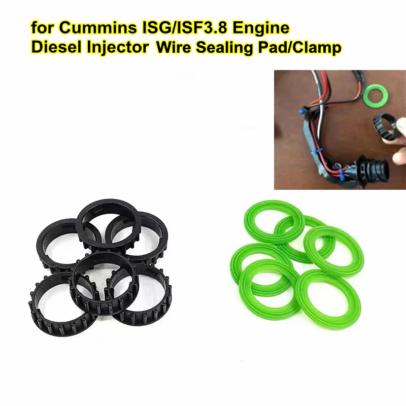 

Для Cummins Daimler Auman ISG ISF3.8 дизельный двигатель Common Rail GTL инжекторный провод резиновая уплотнительная прокладка зажим