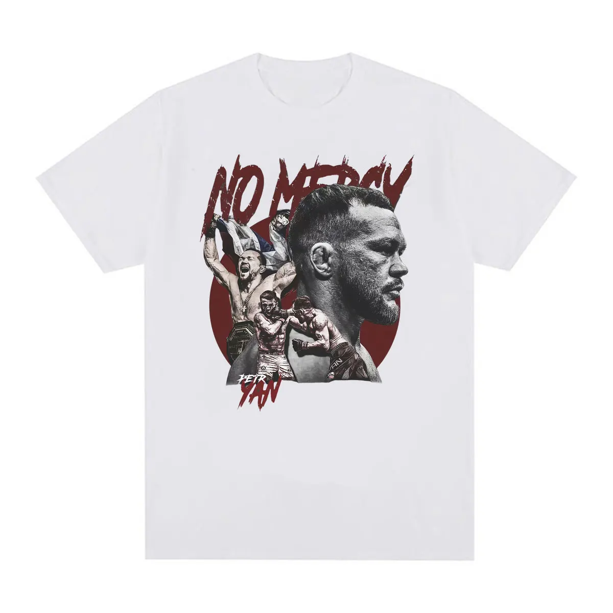 Petr Yan No Mercy Vintage Grafik-T-Shirts für Männer und Frauen, Harajuku Gothic Classic T-Shirts, Sommer-Tops, Baumwoll-T-Shirt, Streetwear – Detail 7