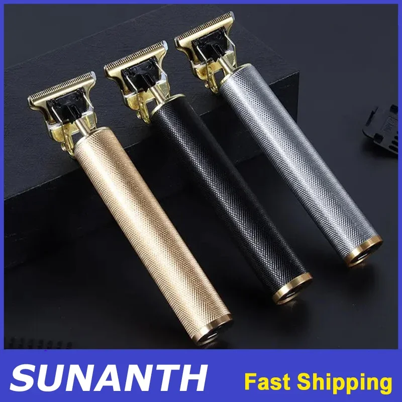 เครื่องตัดผมพกพาสำหรับผู้ชาย T9 รุ่นมืออาชีพ ใช้ไฟฟ้า ชาร์จได้ พร้อมอุปกรณ์เสริมสำหรับช่างตัดผม/เครื่องตัดผม