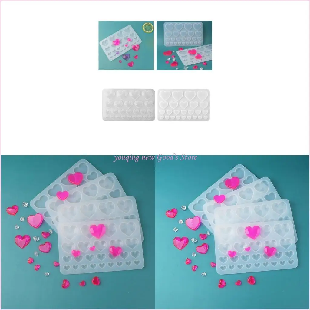 

57QA 2 шт./компл. брелок с бриллиантами «Любовь», силиконовые формы, кулон в виде сердца, занавеска, форма ручной работы для на