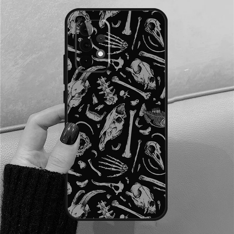 Bones Skeleton Case For Samsung Galaxy A14 A24 A34 A12 A22 A32 A52 A51 A71 A52S A13 A23 A33 A53 A54 Cover