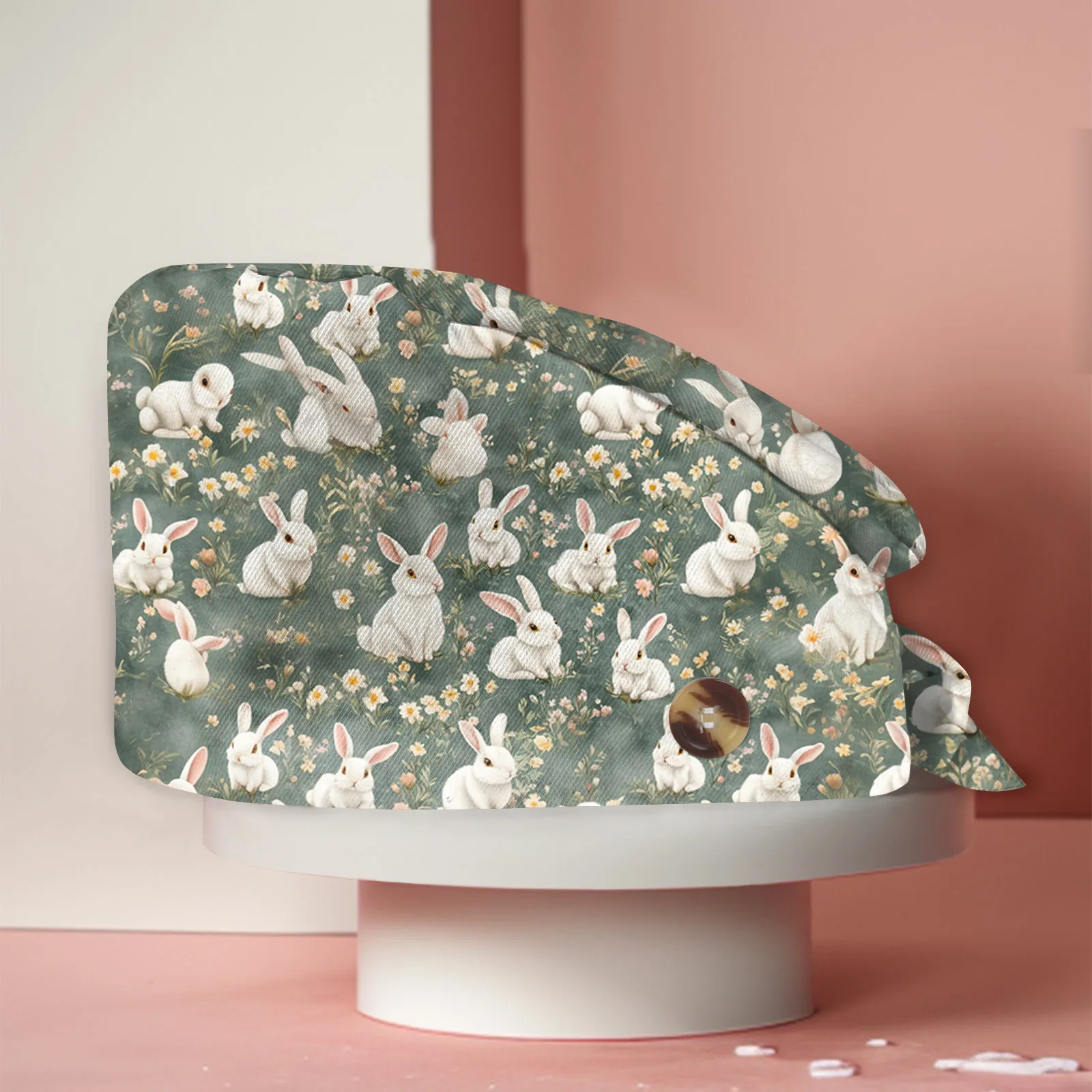 

Универсальные регулируемые хирургические шапочки с принтом на тему Пасхи, дышащие тонкие рабочие шапки для стоматологии и хирургии