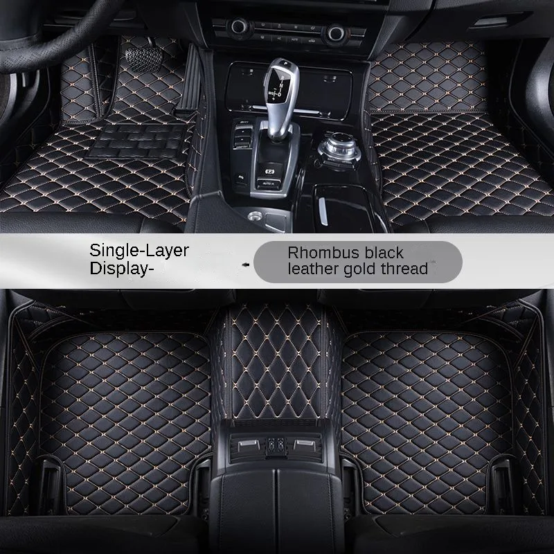 YUCKJU Leather Car Mats For Mercedes Benz All Models E class GLK GLC S600 400 SL W212 W211 SLK Accessories Automotive Carpet