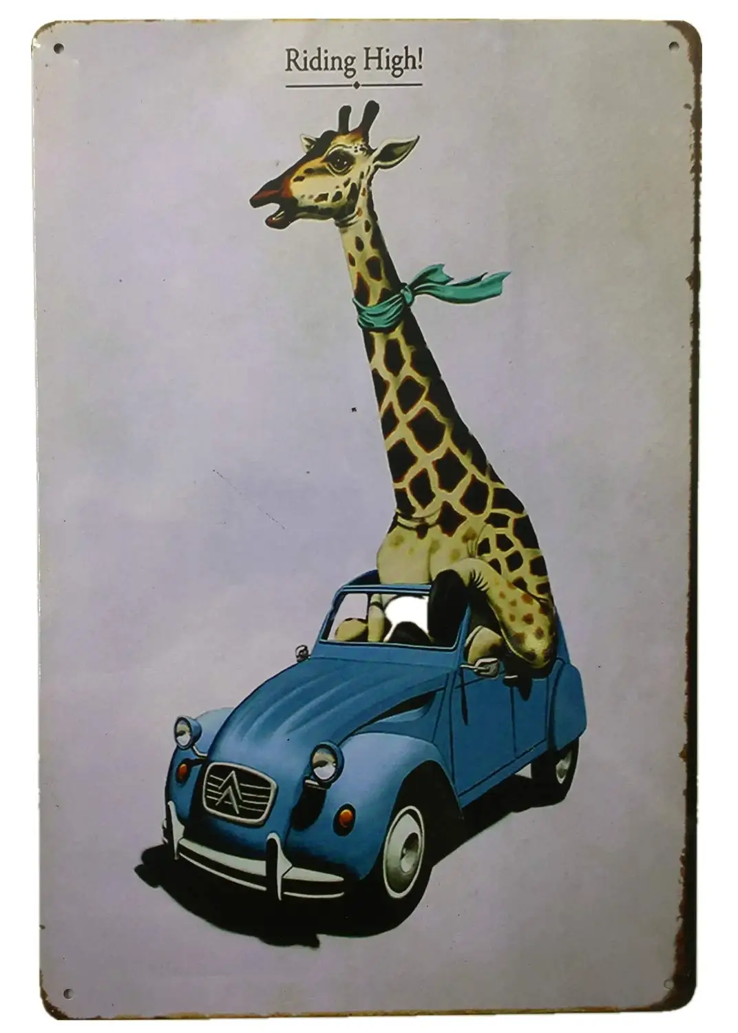 Metal Vintage Tin Sign Decor-Animal for Kitchen Home Garage Bar Pub Outdoor Retro Art Sign 12