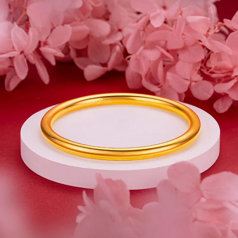 Never fade gold bracelet for women  Original 18k Gold Jewelry For Women Wedding Engagement Bridal gifts Lotus Bracelet