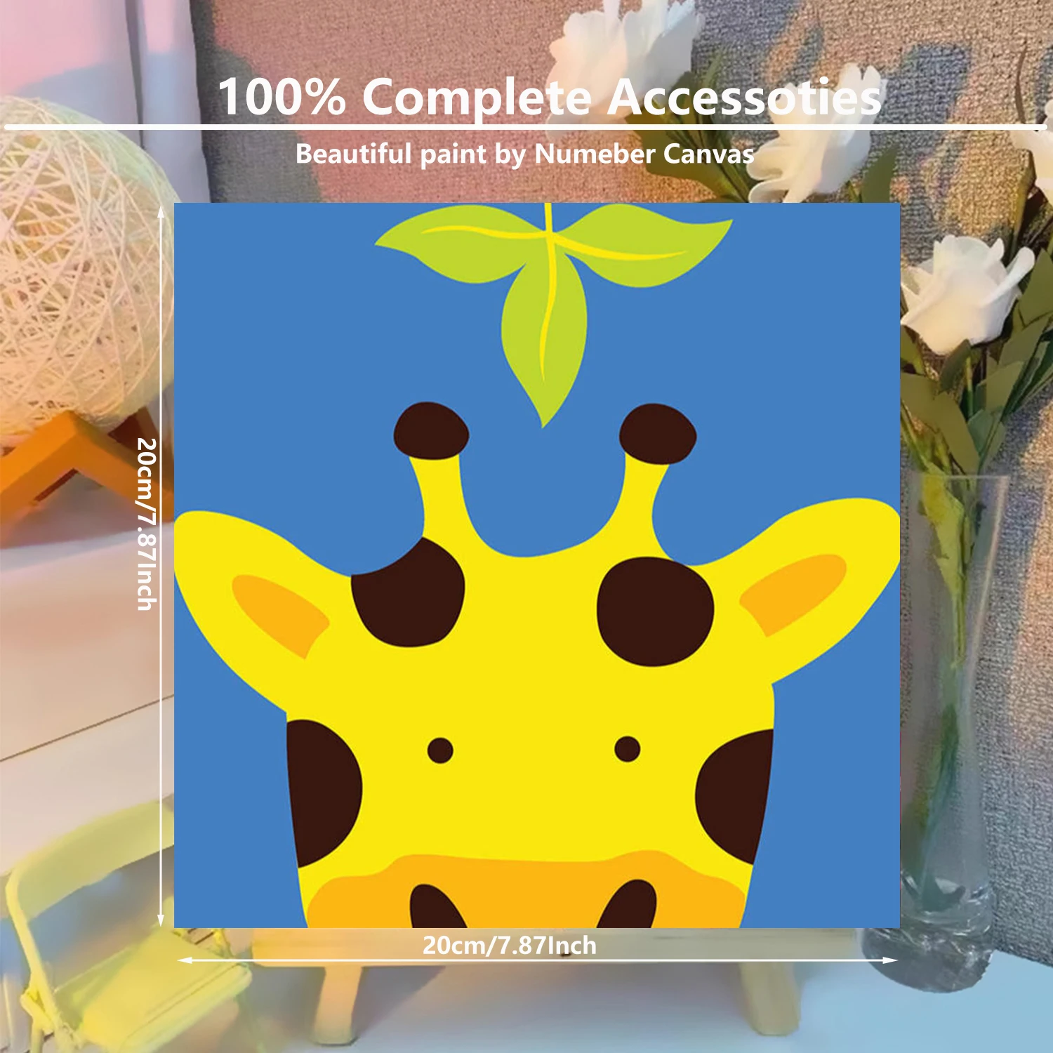 مع طلاء الإطار بالأرقام، مجموعة رسم للأطفال البالغين لتخفيف التوتر والرسم الإبداعي الممتع لديكور المنزل #4