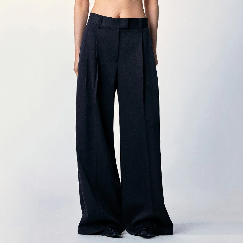

Unisex Suit Pants 2025 Empowering Women's Pants High Waisted Wide Leg Wrinkle Resistant Slimming Suit Trousers For Office