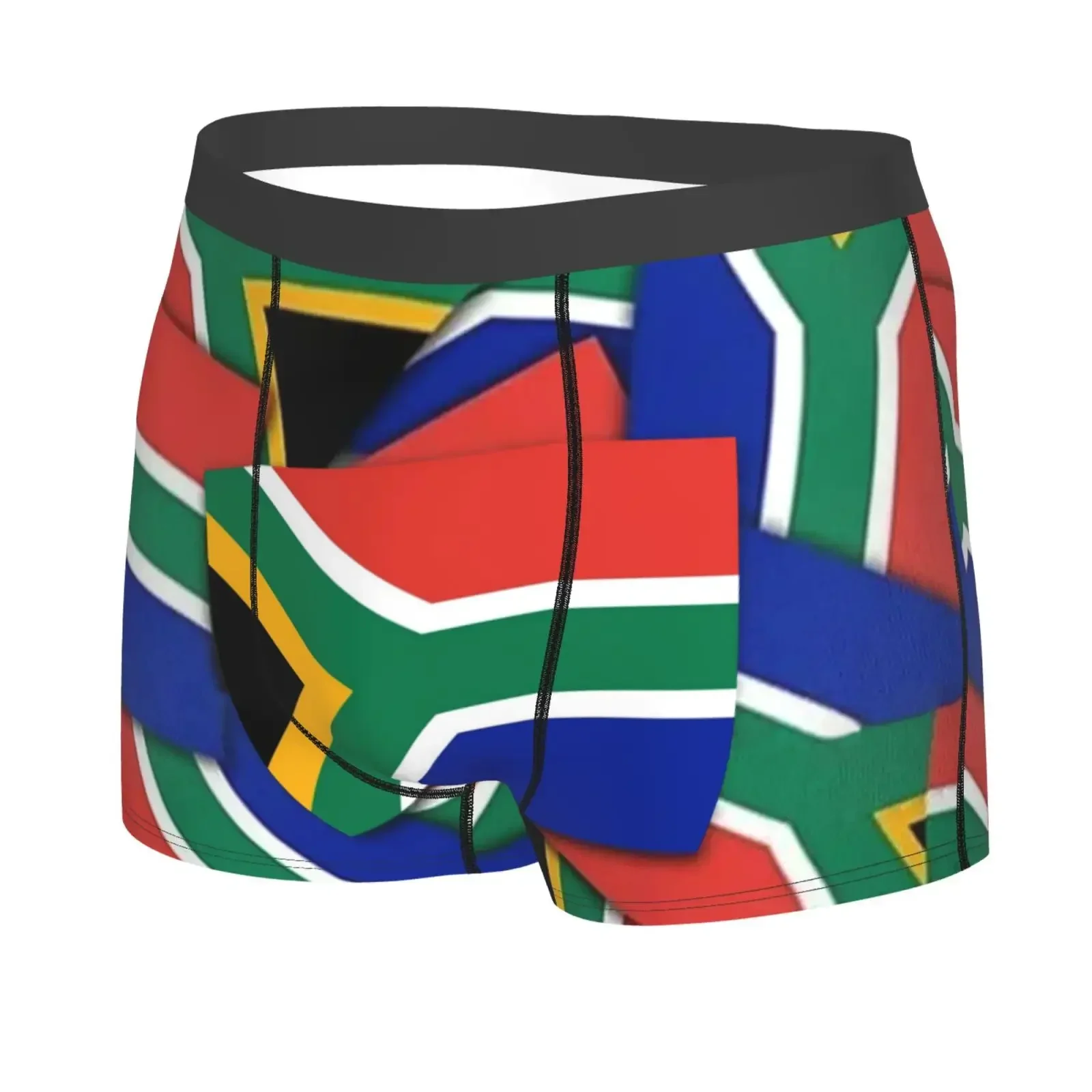 South Africa Flag Print Men's Underwear Healthy Soft Comfortable High-Quality Men's Briefs Stylish Trendy Casual Sports Panties