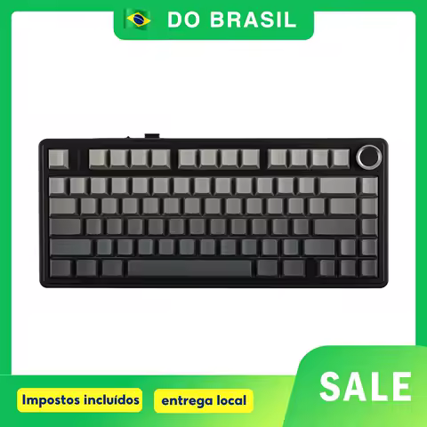 AULA F75 Teclado Mecânico Sem Fio Hotswap Junta Teclado para Jogos 75% Layout para PC para Laptop