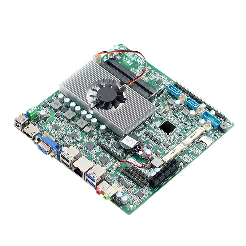 Mini-Itx Motherboard With CPU CORE I5/I7 6TH GEN Processor i5-6200U/I7-6500U 2 LAN 6 COM HD-MI  VGA Touch Screen mainboard