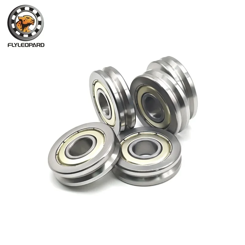 10*30*8mm V Groove width 3.5mm Guide Pulley Sheave Sealed Rail Bearing (1PC) V6000ZZ For Rail Track Linear Motion System