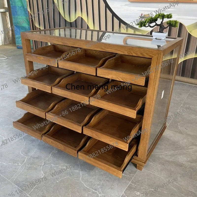 Nakajima Display Cabinet Women's Clothing Display Cabinet Women's Clothing Store Shoe Cabinet Accessories Glass Flow Table