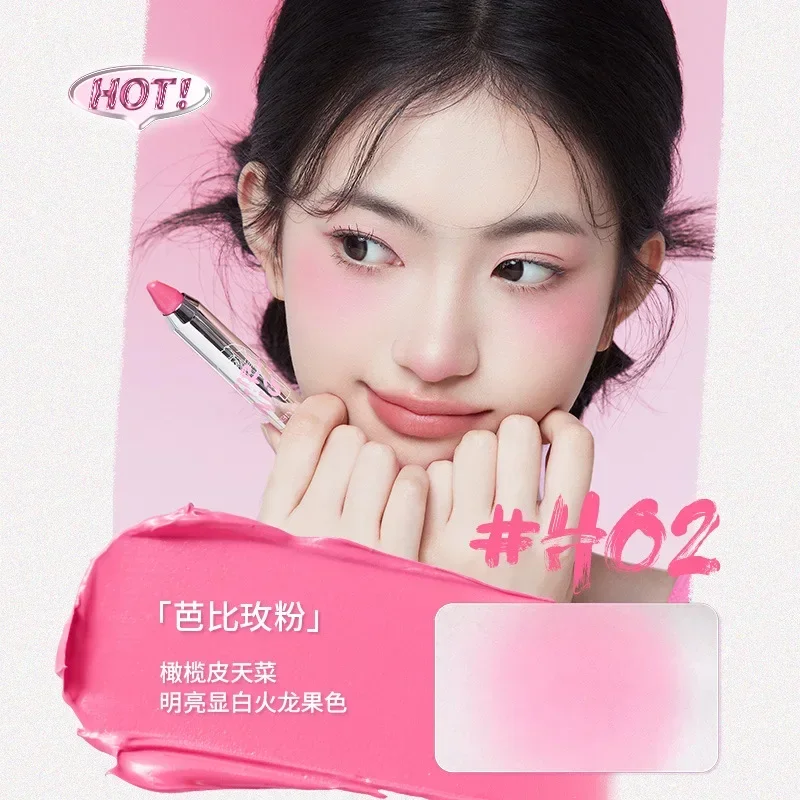 

NEIYOU Blush Cream Natural Finishing Blush Pencil Peach Pink Cheek Tint Long-Lasting Brighten Rare Beauty Cosmetic Pretty Makeup