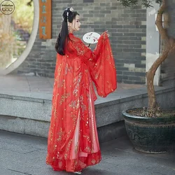 WATER Just Hanfu Coat Women's Crane Pattern White Blue Red Pink Purple