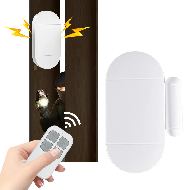 

Small Anit Theft Burglar Alarm Remote Control 130DB Wireless Sensor Door Window Alarm for House