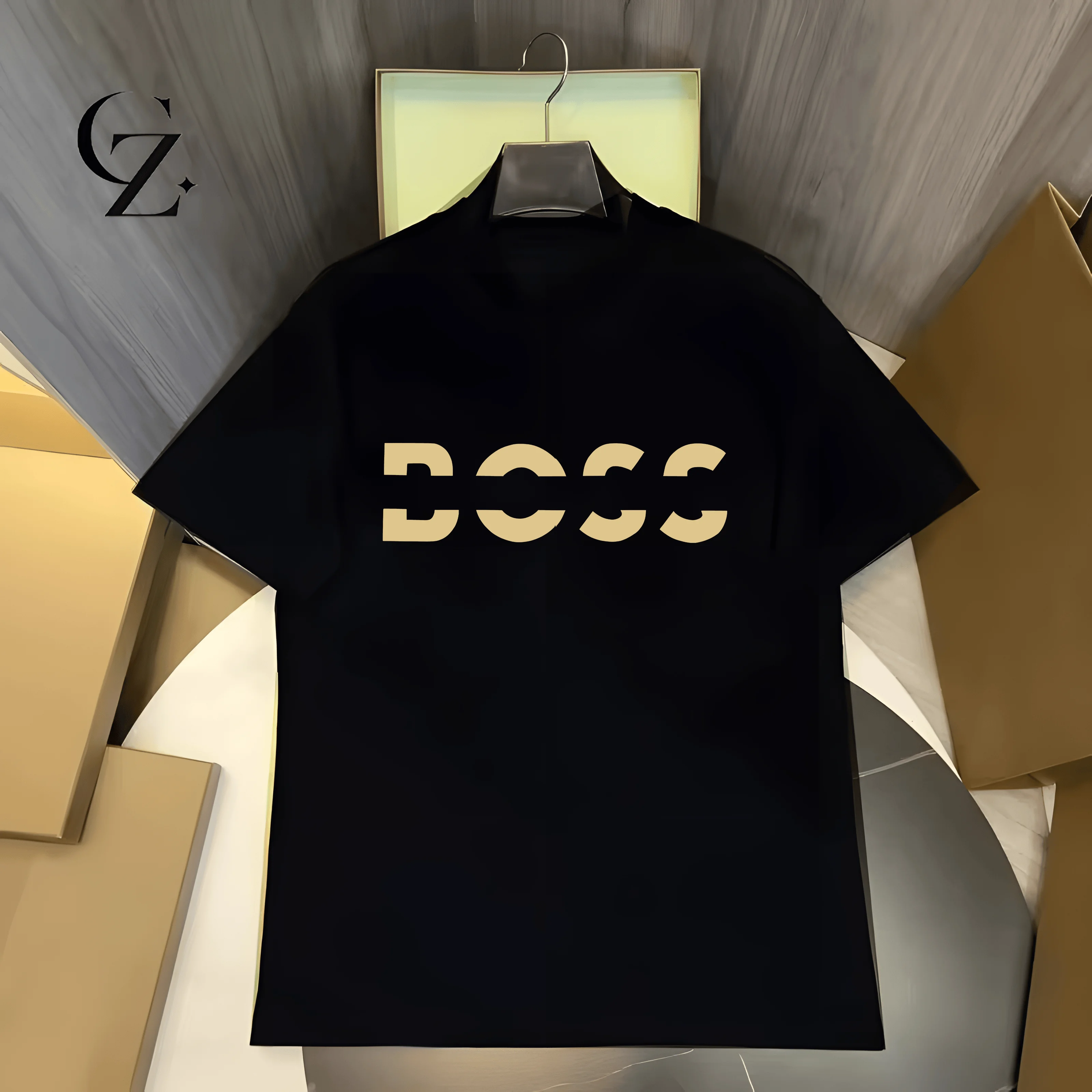 Camiseta de Marca de Alta Gama con Estampado de Letras para el Verano 2026, Top Casual de Algodón Oversize de Lujo para Hombre y Mujer