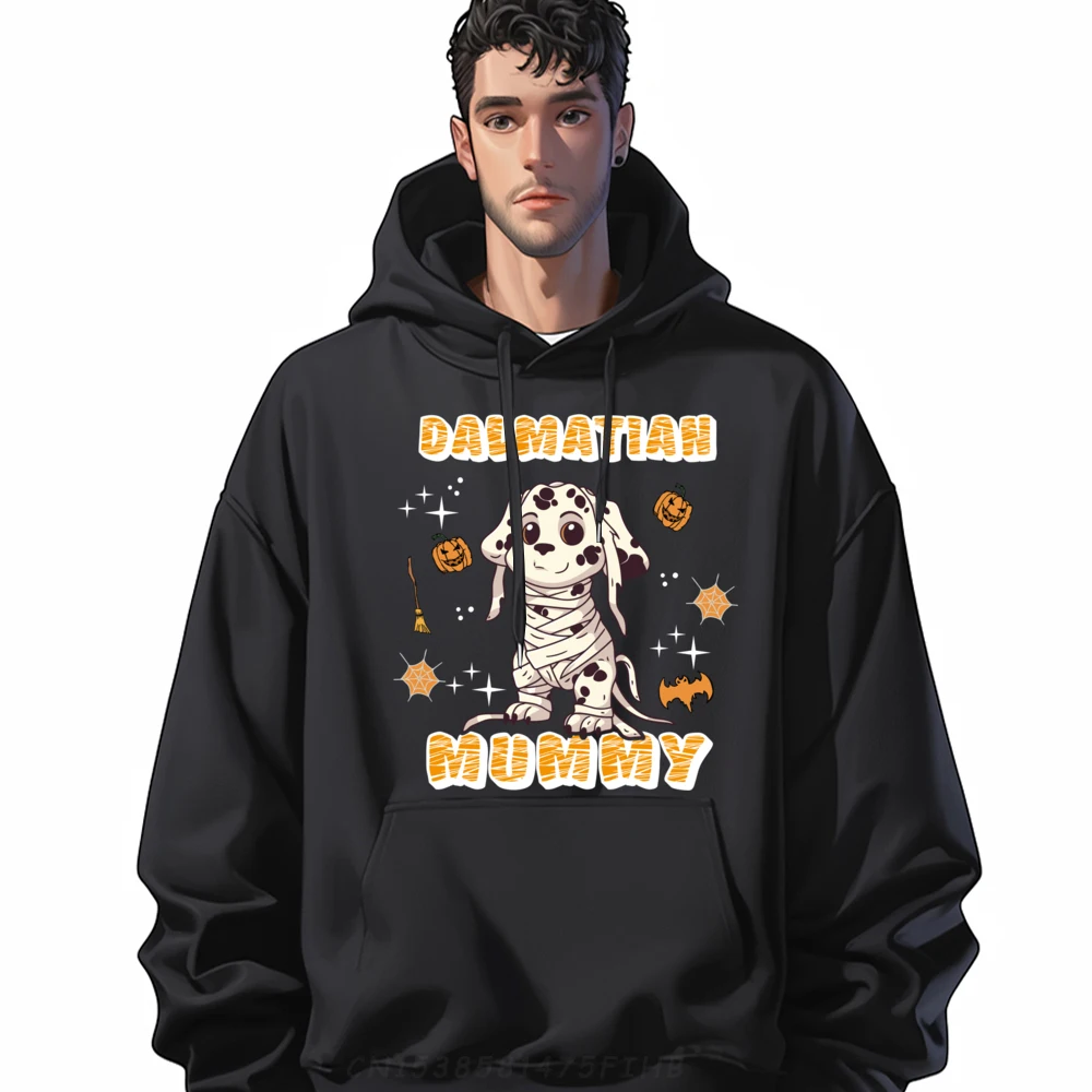 

Halloween Dalmatian Funny Mummy Design For Men Funny Pullover Hoodies Men Men's Clothing 2024