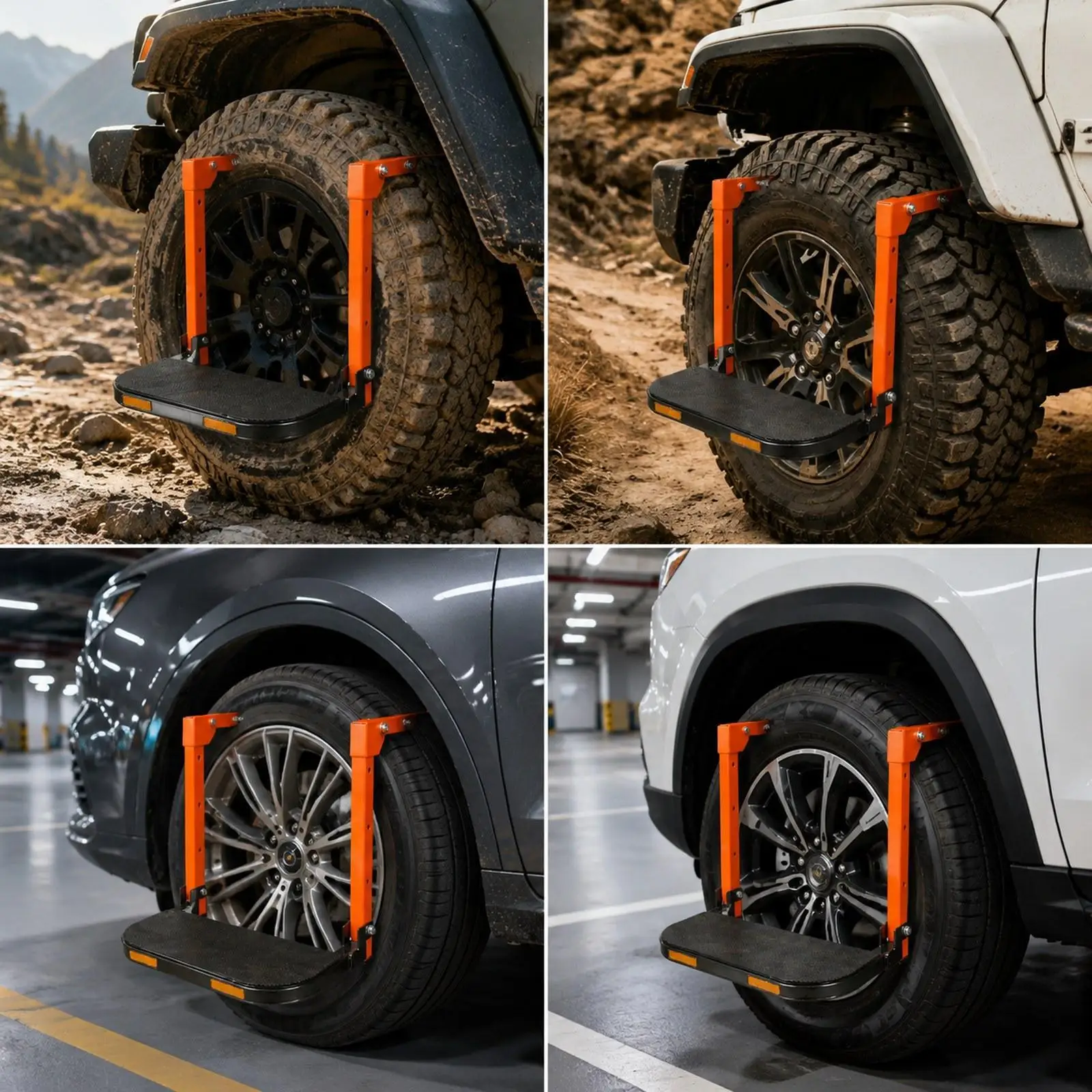 

Wheel Step, Tire Mounted Step, Heavy Duty Nonslip Pedals for SUV Roof Access Car Washing