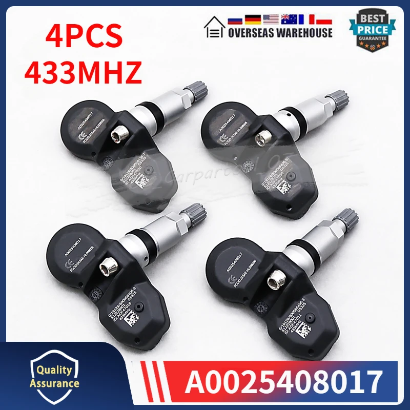 

A0025408017 TPMS TYRE PRESSURE SENSOR 4PCS For 2004-2011 Mercedes-Benz ML-Class [W164] Tire Pressure Monitor System A0025406717