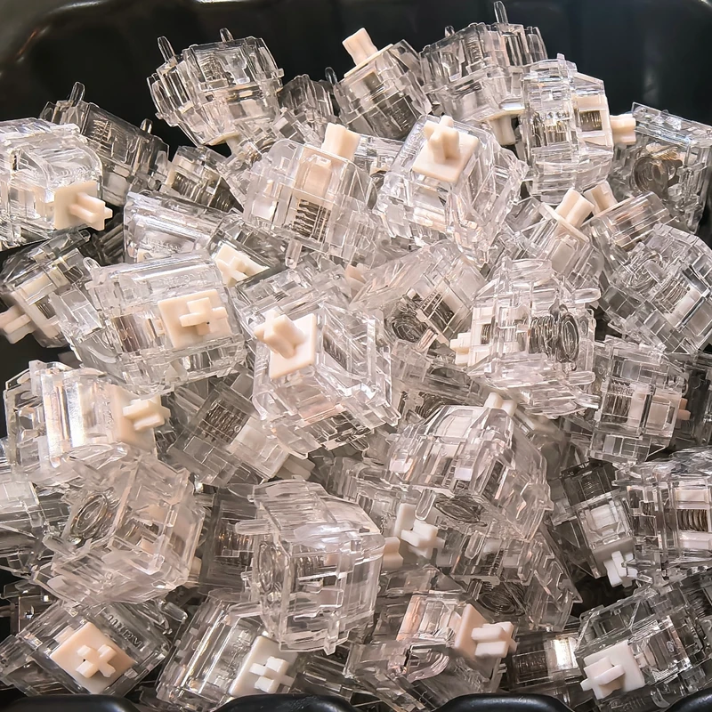 Interruptores Magnéticos Kailh Jellyfish Personalizados, Interruptores HIFI Lineares Totalmente Transparentes 0.01MM, Teclado Magnético para Jogos