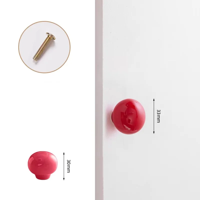 

*Cabinet Handles for Children's Room, Cute Cabinet Door Knobs, Colorful Ceramic Drawer Wardrobe Handles