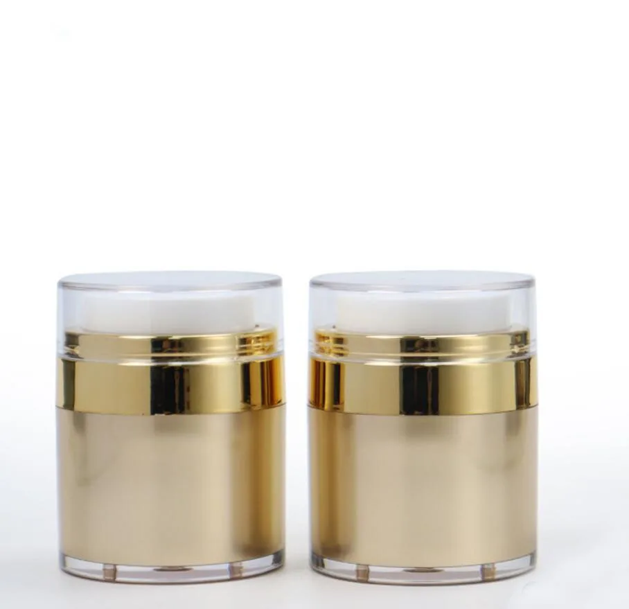 30g gold plastic acrylic jar pot tin essence moisture cream gel foundation lotion skin care cosmetic packing