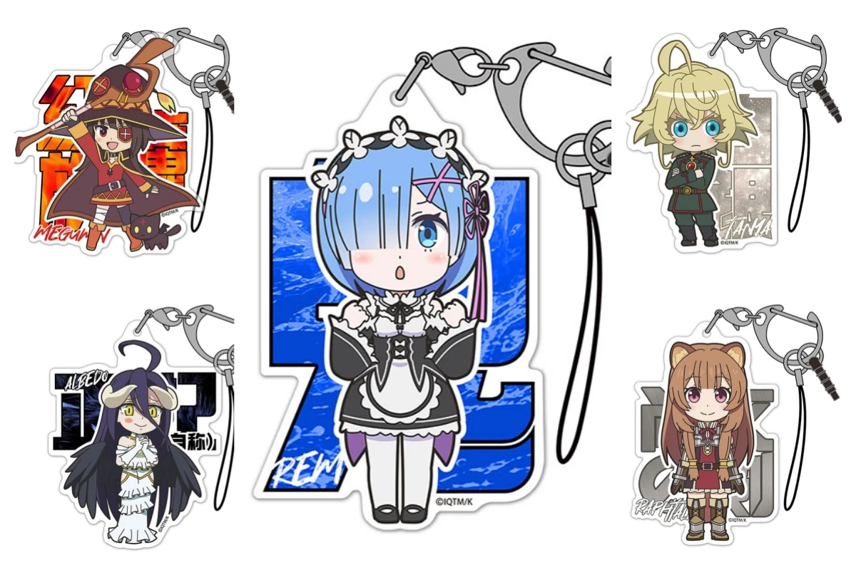 فيلم Isekai Quartet-عالم آخر- Isekai Quartet Megumin أكريليك متعدد لطيف المفاتيح فتاة النساء هدية بالجملة