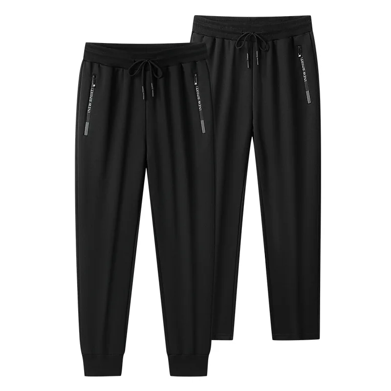 Calça de perna reta solta masculina, monocromática, na moda, esportiva, outono, 2023