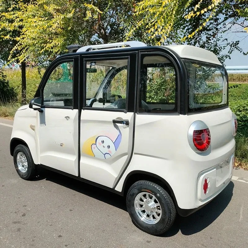 سيارة كهربائية بأربع عجلات، سيارة تعمل بالبطارية مغلقة بالكامل للبالغين، لالتقاط مركبة كهربائية بأربع عجلات للأطفال